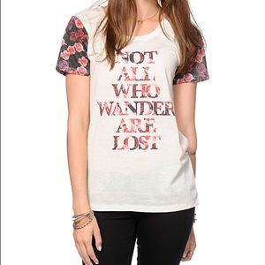 NOT ALL WHO wander Lord of the rings rose tee